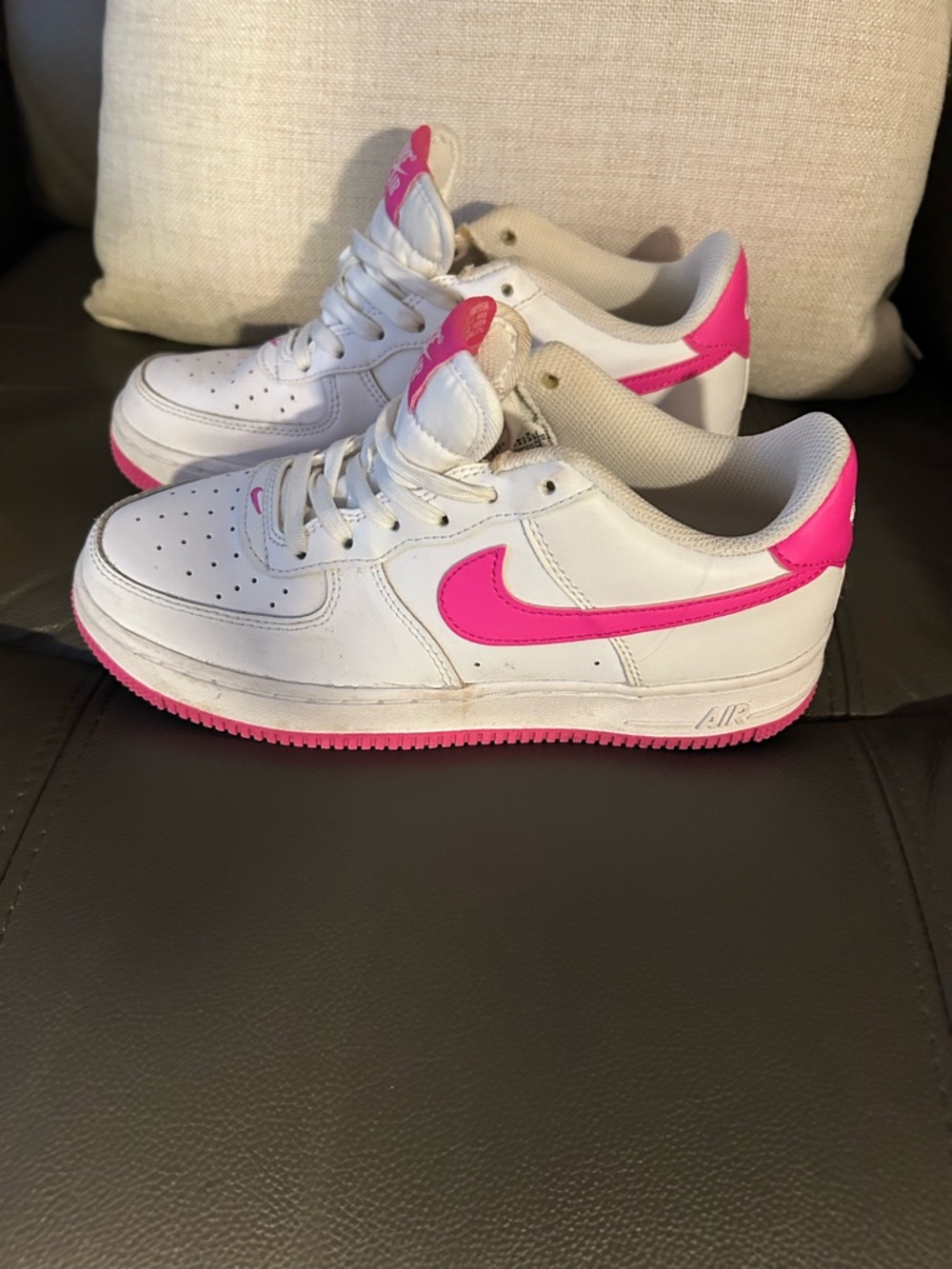 Nike Kids' Air Force 1 Low - White/Pink - Picture 2 of 5
